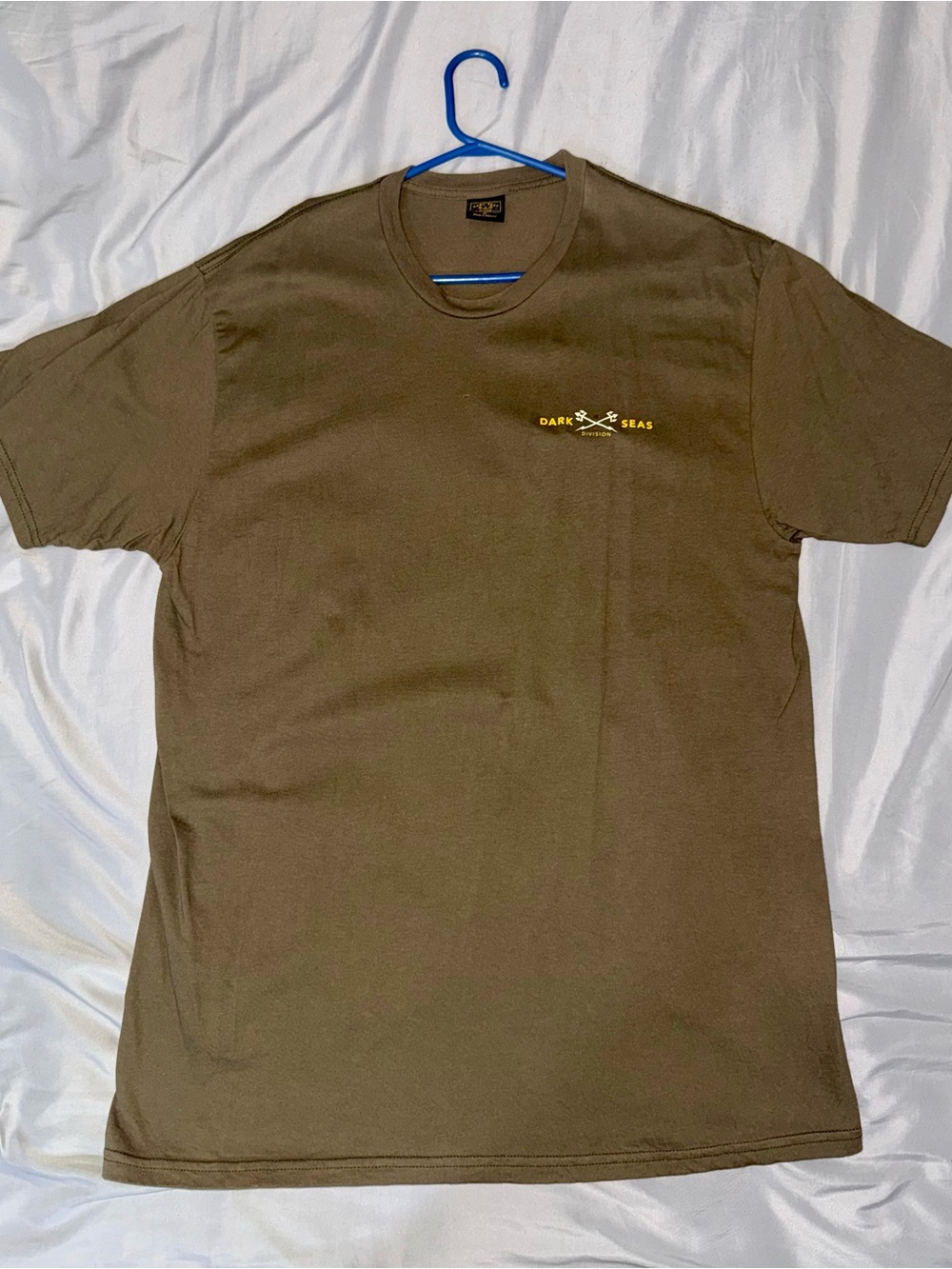 Dark Seas Men's Short-Sleeve Crew T-Shirt in Olive